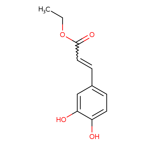 CCOC(=O)C=Cc1ccc(c(c1)O)O