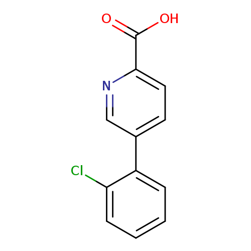 Clc1ccccc1c1ccc(nc1)C(=O)O