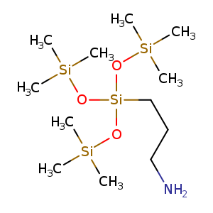 NCCC[Si](O[Si](C)(C)C)(O[Si](C)(C)C)O[Si](C)(C)C