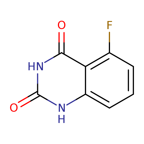 O=c1[nH]c2cccc(c2c(=O)[nH]1)F