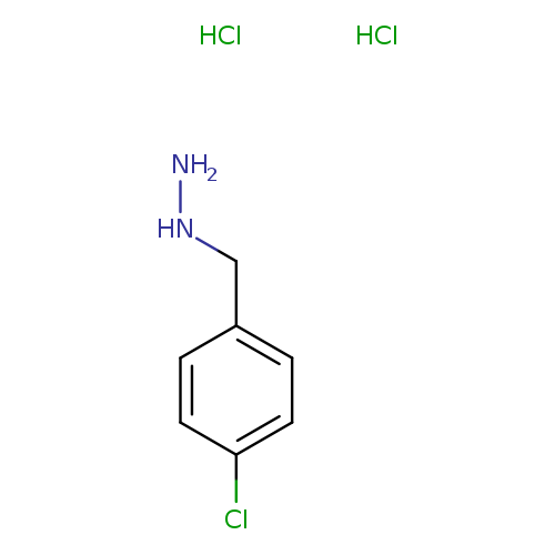 NNCc1ccc(cc1)Cl.Cl.Cl