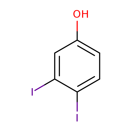 Oc1ccc(c(c1)I)I