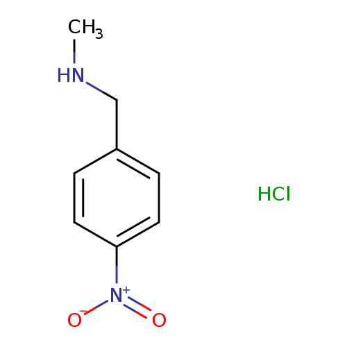 CNCc1ccc(cc1)[N+](=O)[O-].Cl