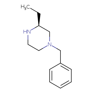 CC[C@@H]1NCCN(C1)Cc1ccccc1