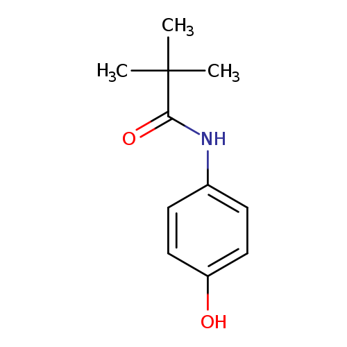 O=C(C(C)(C)C)Nc1ccc(cc1)O