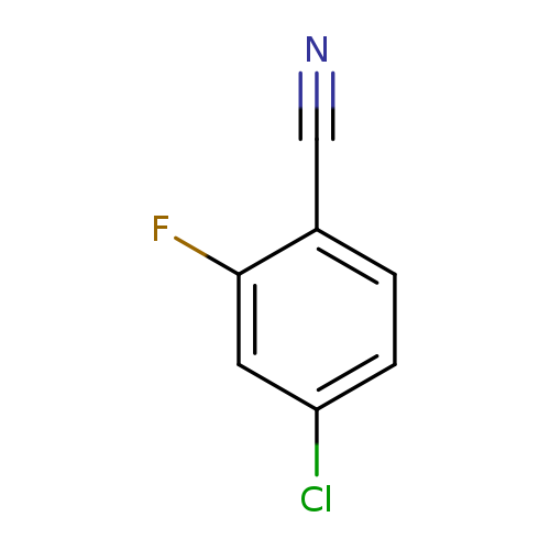 N#Cc1ccc(cc1F)Cl