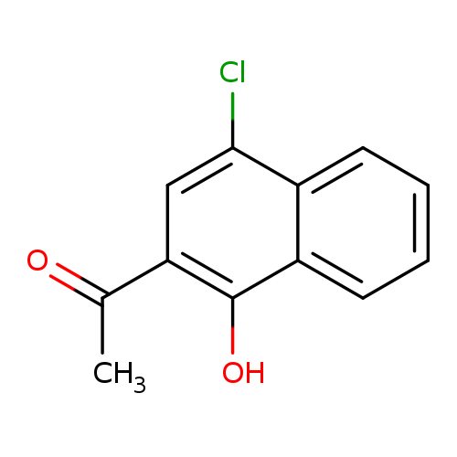 CC(=O)c1cc(Cl)c2c(c1O)cccc2