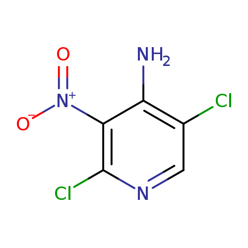 Clc1cnc(c(c1N)[N+](=O)[O-])Cl