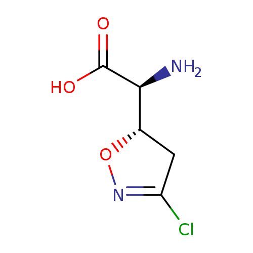 N[C@H](C(=O)O)[C@@H]1CC(=NO1)Cl