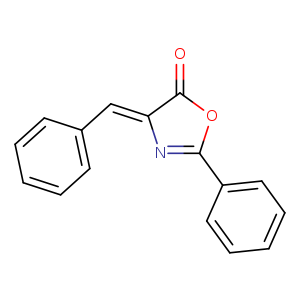 O=C1OC(=N/C/1=Cc1ccccc1)c1ccccc1