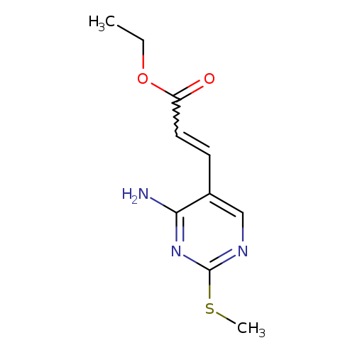 CCOC(=O)C=Cc1cnc(nc1N)SC