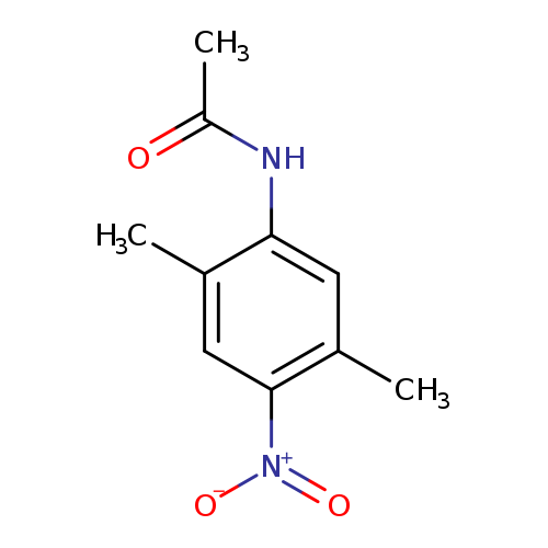 CC(=O)Nc1cc(C)c(cc1C)[N+](=O)[O-]