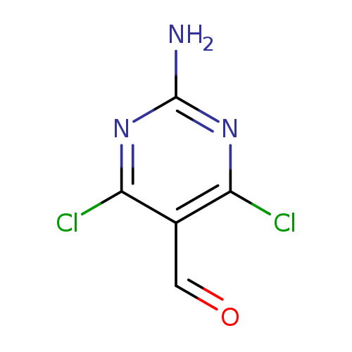 O=Cc1c(Cl)nc(nc1Cl)N