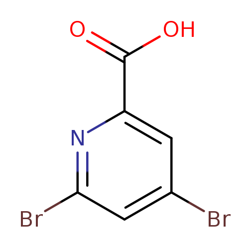Brc1cc(Br)nc(c1)C(=O)O