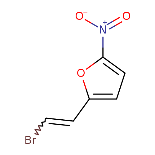 [O-][N+](=O)c1ccc(o1)C=CBr