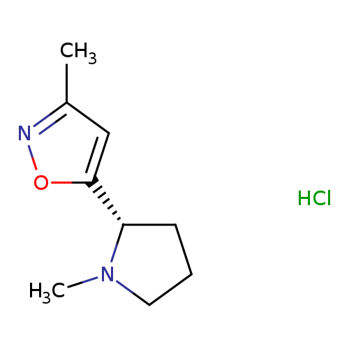 CN1CCC[C@H]1c1onc(c1)C.Cl