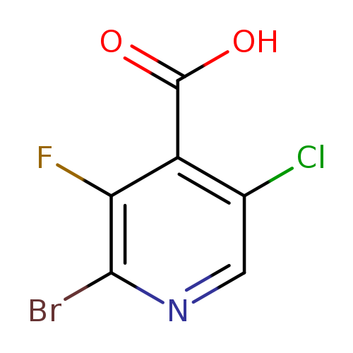 OC(=O)c1c(Cl)cnc(c1F)Br