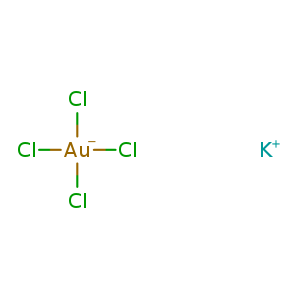 Cl[Au-](Cl)(Cl)Cl.[K+]