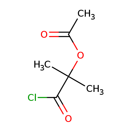 CC(=O)OC(C(=O)Cl)(C)C