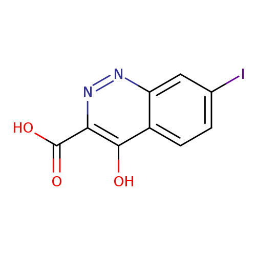 Ic1ccc2c(c1)nnc(c2O)C(=O)O