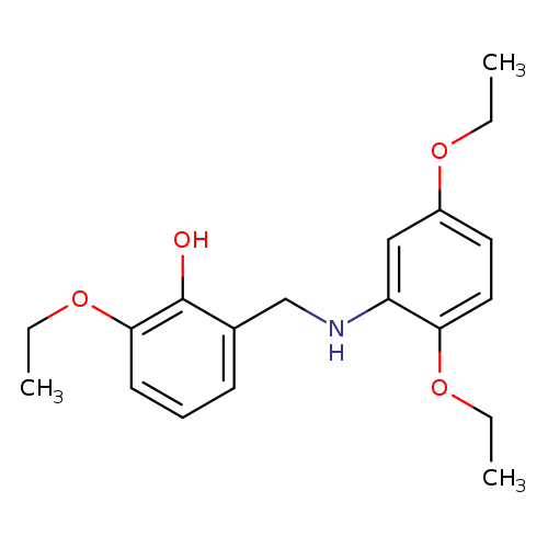 CCOc1ccc(c(c1)NCc1cccc(c1O)OCC)OCC