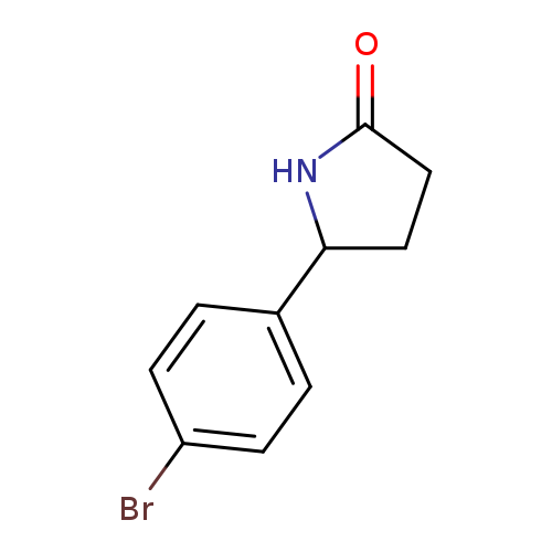 O=C1CCC(N1)c1ccc(cc1)Br