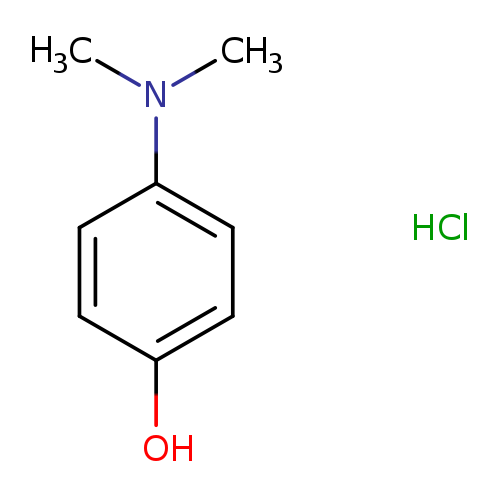 CN(c1ccc(cc1)O)C.Cl