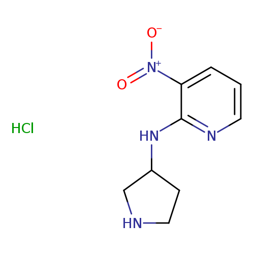 [O-][N+](=O)c1cccnc1NC1CNCC1.Cl
