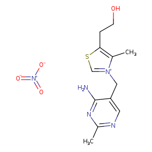 [O-][N+](=O)=[O-].OCCc1sc[n+](c1C)Cc1cnc(nc1N)C