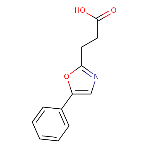 OC(=O)CCc1ncc(o1)c1ccccc1