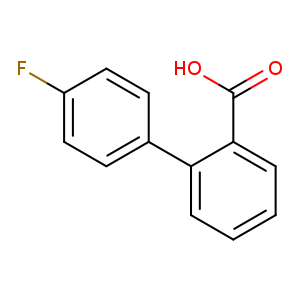 Fc1ccc(cc1)c1ccccc1C(=O)O