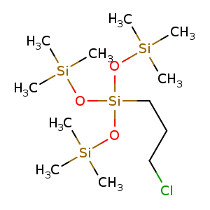 ClCCC[Si](O[Si](C)(C)C)(O[Si](C)(C)C)O[Si](C)(C)C