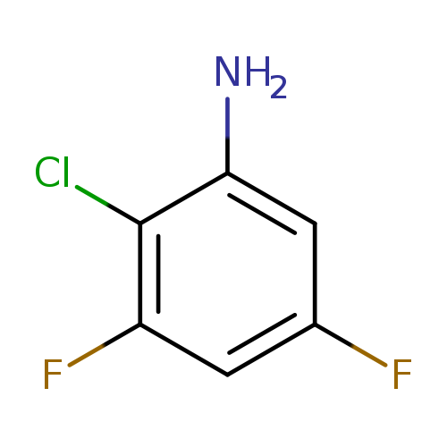 Fc1cc(N)c(c(c1)F)Cl