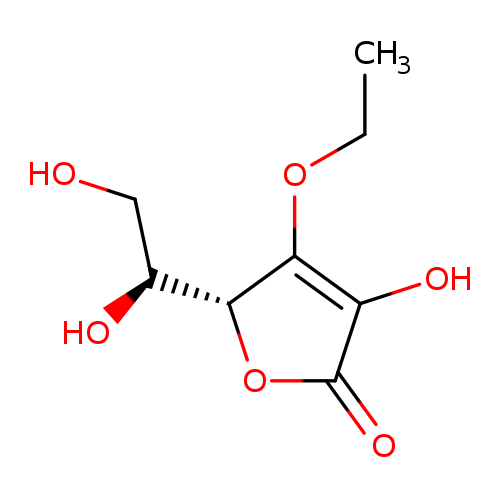 CCOC1=C(O)C(=O)O[C@@H]1[C@H](CO)O