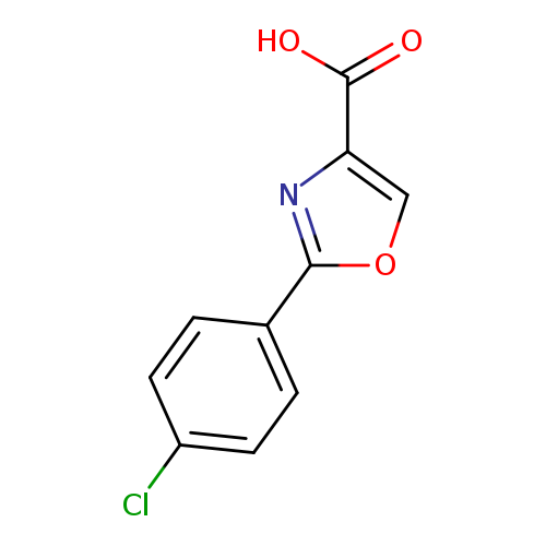 Clc1ccc(cc1)c1occ(n1)C(=O)O