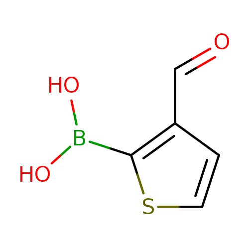 O=Cc1ccsc1B(O)O