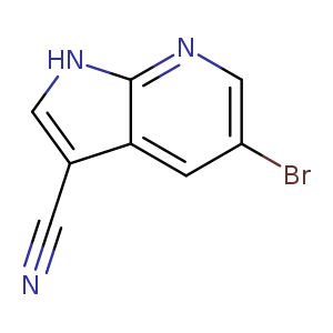 Brc1cc2c(c[nH]c2nc1)C#N