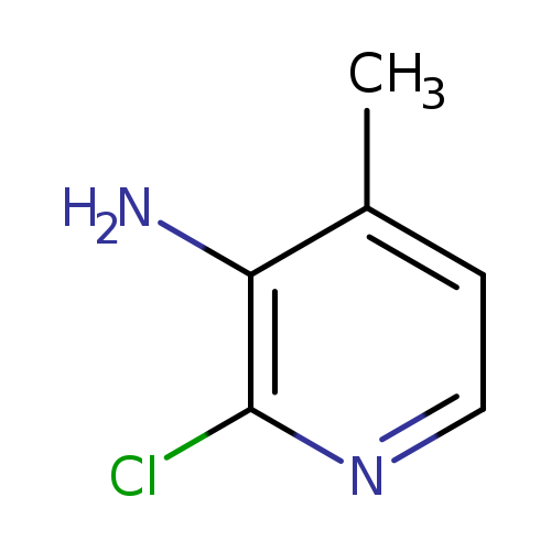 Cc1ccnc(c1N)Cl