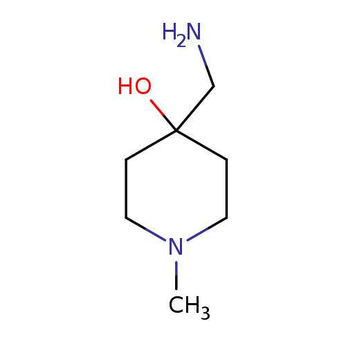 NCC1(O)CCN(CC1)C