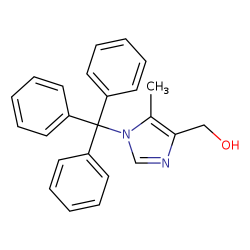 OCc1ncn(c1C)C(c1ccccc1)(c1ccccc1)c1ccccc1