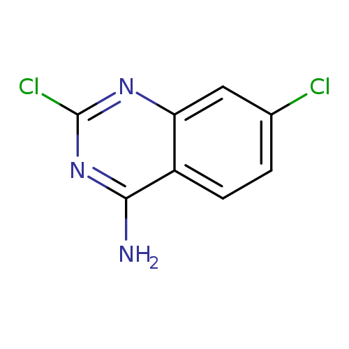 Clc1ccc2c(c1)nc(nc2N)Cl