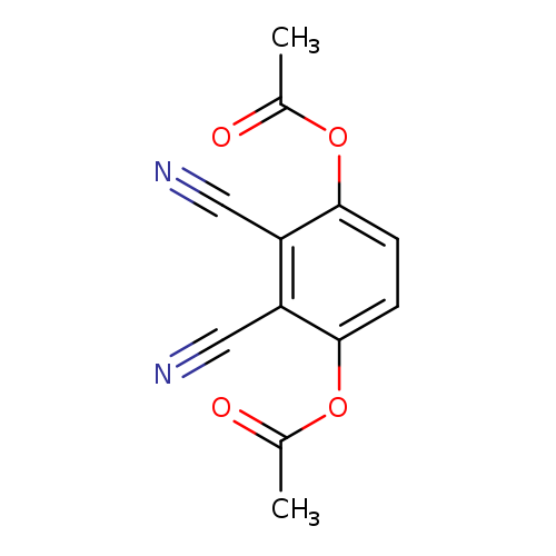 N#Cc1c(ccc(c1C#N)OC(=O)C)OC(=O)C