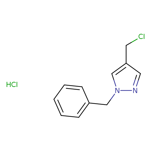 ClCc1cnn(c1)Cc1ccccc1.Cl
