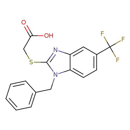 OC(=O)CSc1nc2c(n1Cc1ccccc1)ccc(c2)C(F)(F)F