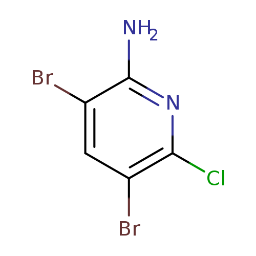 Brc1cc(Br)c(nc1N)Cl