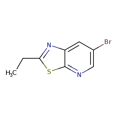CCc1nc2c(s1)ncc(c2)Br