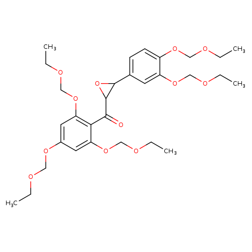 CCOCOc1cc(OCOCC)c(c(c1)OCOCC)C(=O)C1OC1c1ccc(c(c1)OCOCC)OCOCC