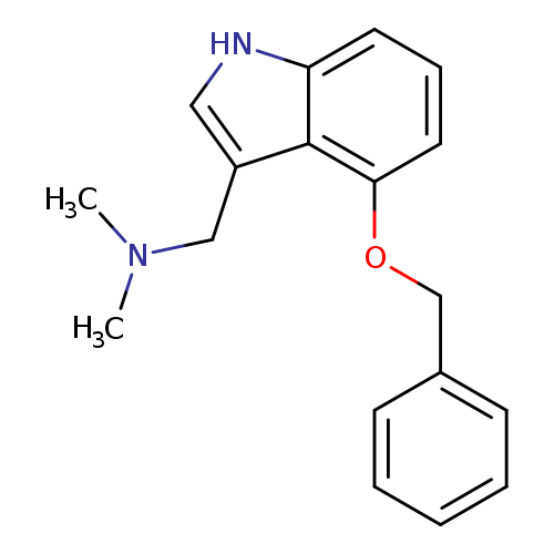 CN(Cc1c[nH]c2c1c(ccc2)OCc1ccccc1)C