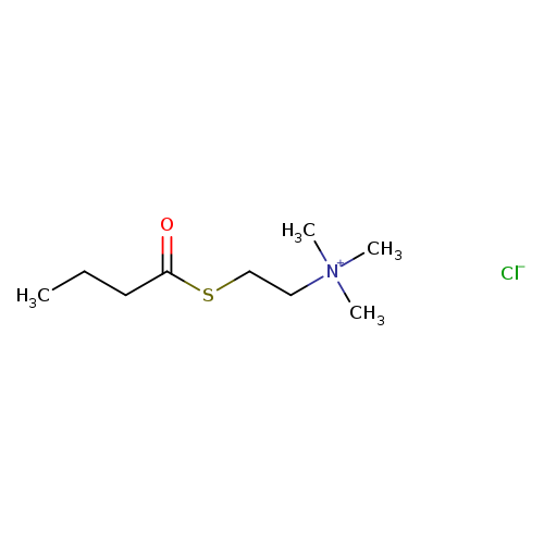 CCCC(=O)SCC[N+](C)(C)C.[Cl-]