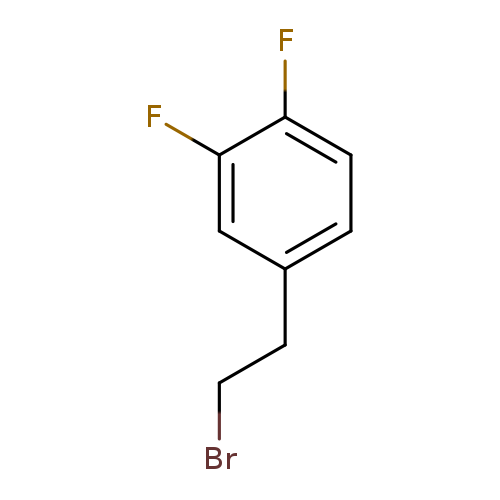 BrCCc1ccc(c(c1)F)F